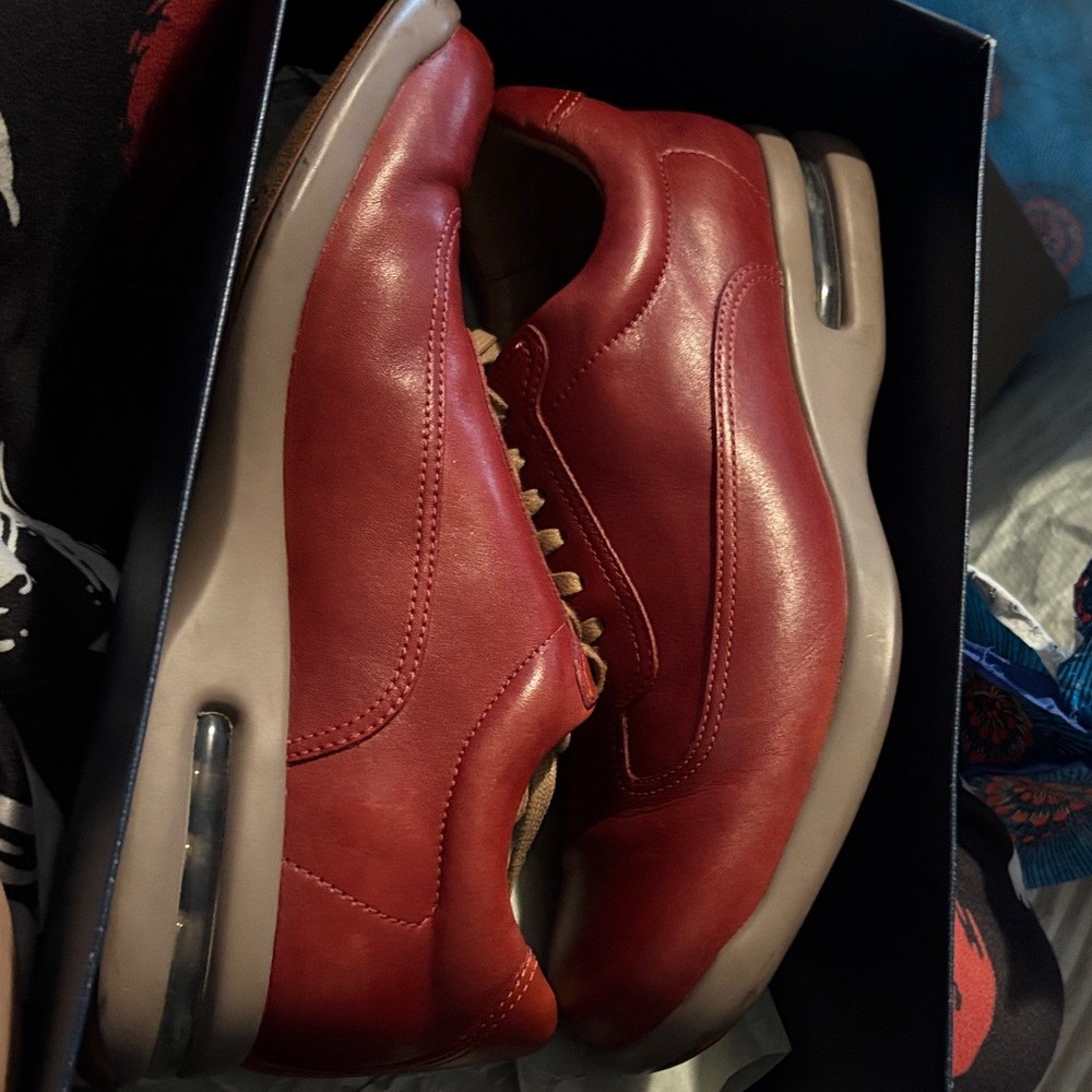 Cole Haan Men's Red Leather Loafers